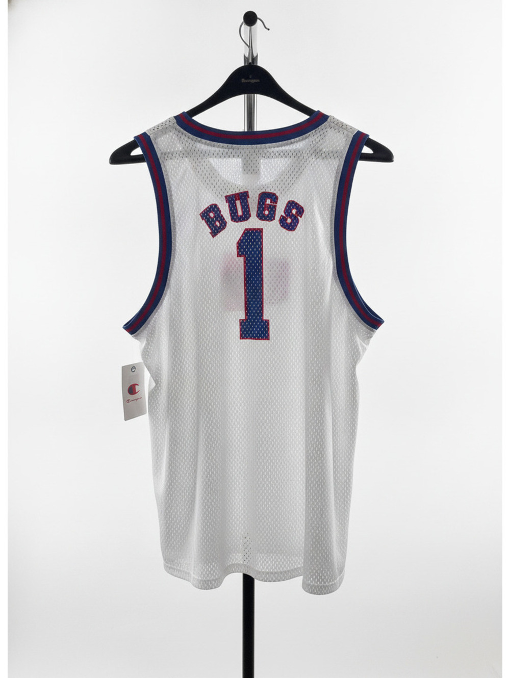 Champion Looney Tunes Bugs Bunny #1 Basketball Jersey White Size M